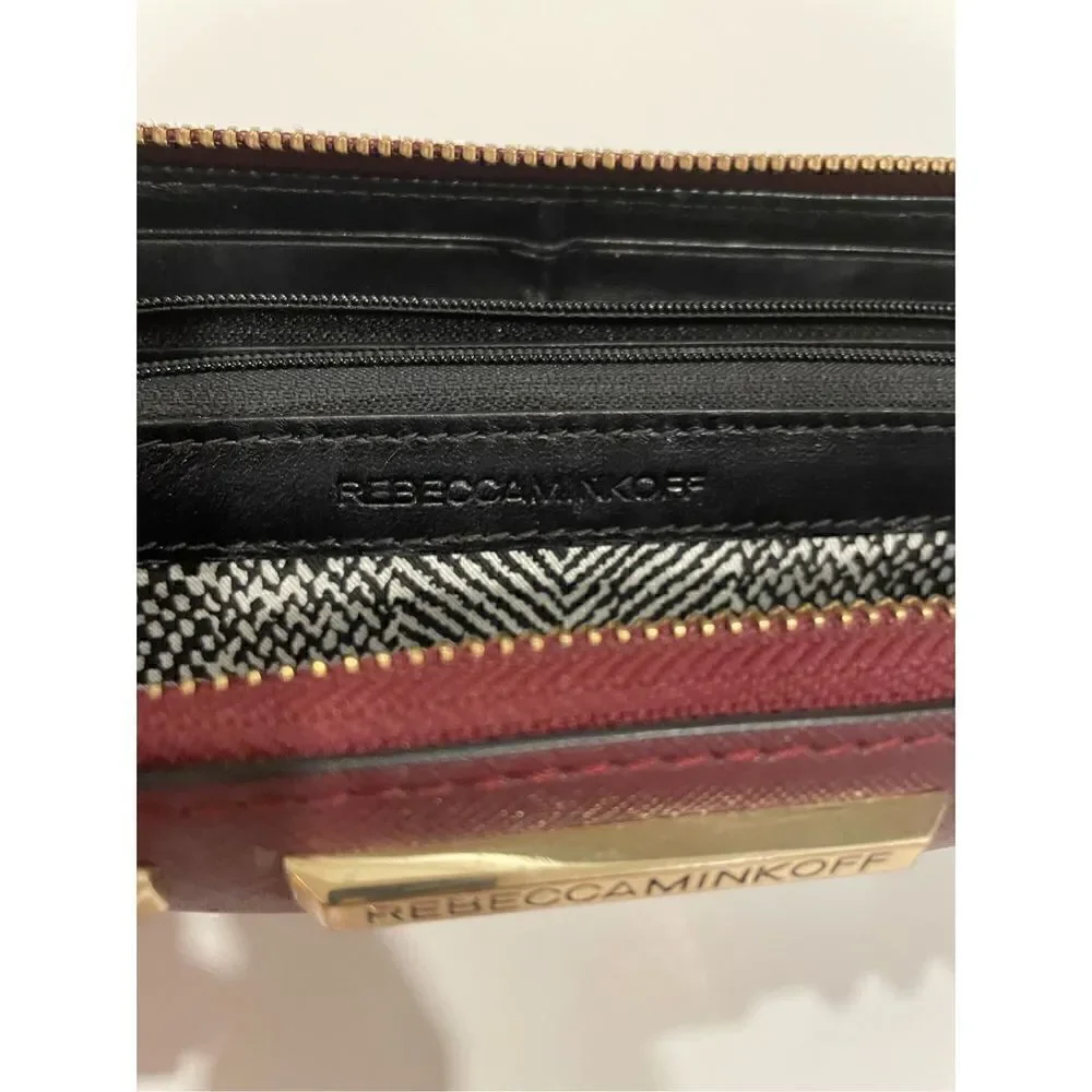 Rebecca Minkoff Continental Wallet Gold Rockstud Zip Around